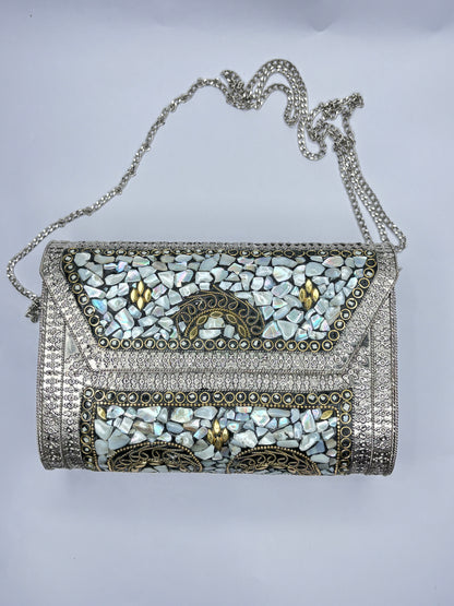 Silver Metal Bag