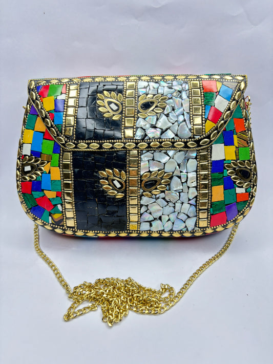 Muilti Colour Metal Bag